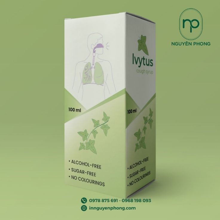 Mẫu hộp ivory đựng siro in đẹp